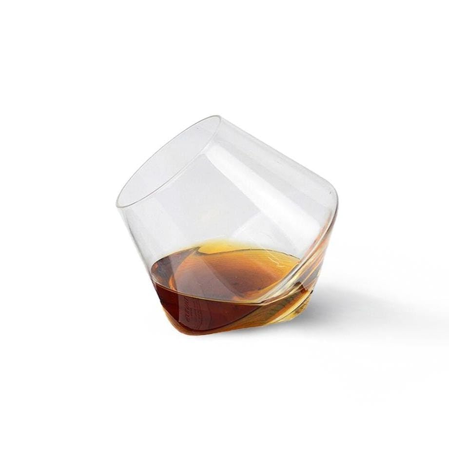 The Artment Tip-Toe Shell Drinking Whiskey Glasses Set of 8-300 ml | Bar Glass for Drinking Water, Juice, Colddrink, Cocktail | Transparent Glass Perfect for Home Decor or as a Gift