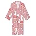 Silly Goose Rainbow Fashion Bath Robe Soft Bathrobe for Women Men Nightgown Loungewear