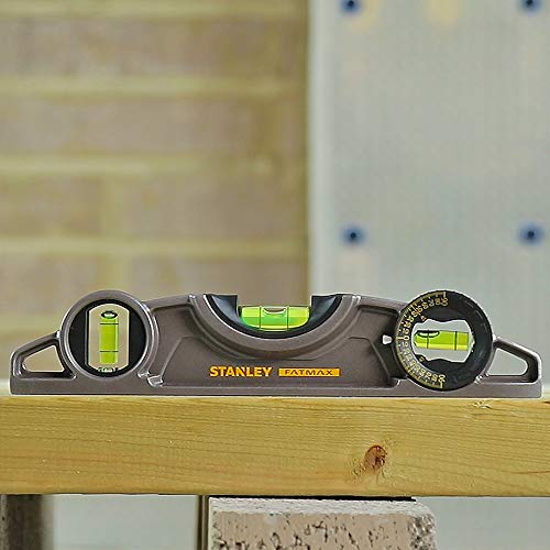 Stanley 0-43-609 Spirit Level "Torpedo Pro" Of Aluminum, Black #TOP3