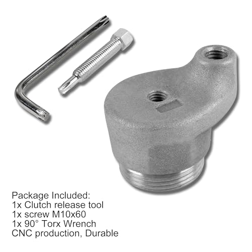 Image of Clutch Spreader CVT Drive Belt Changing Removal Tool & Separate T30 Torx Wrench Compatible with Can Am Maverick X3 Turbo 2017-2020#708200720 529000088, Silver
