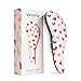 Crave Naturals Glide Thru Hair Brush - Detangler Brush for Curly, Straight, Wet or Dry Hair - Gentle Detangling Brusheses for Adults, Kids, Toddlers - Hair Accessories for Women, 7.5"x3" - Pink Hearts