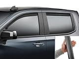 WeatherTech Custom Fit Side Window Deflectors for GMC Sierra 1500 Limited, Silverado 1500 LTD, Sierra 1500 - (82930IMB), Matte Black