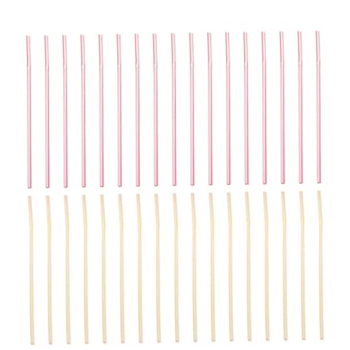 Luxshiny 600 pitillos flexibles de plástico desechables coloridos miniatura 1