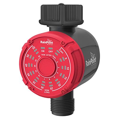 Fesjoy Automatic Plant Waterers,Irrigation Water Timer Controller Garden Electronic Programmable Automatic Watering Timer Waterproof Water Faucet To Hose Timer for Outdoor Parterre