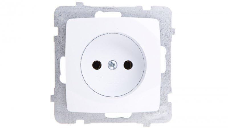 Ospel GP-1S/m/00 Socket White IP20, 16 A 71 mm 39 mm 71 mm