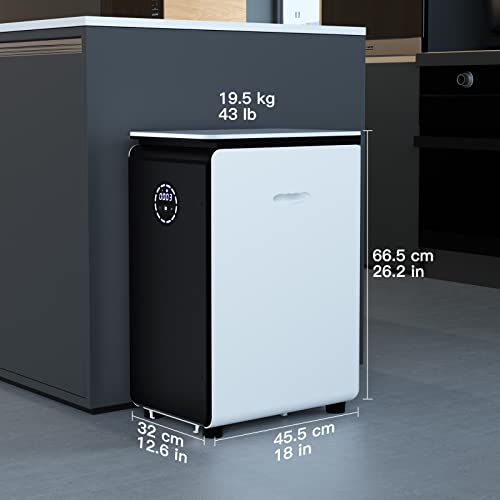 Geme | World's First 19L Bio Kitchen Composter, Turn Waste To Organic Compost, Real Composting Electric Composter Food Cycler Compost Machine, Add Waste Anytime With Electric Compost Bin #TOP5