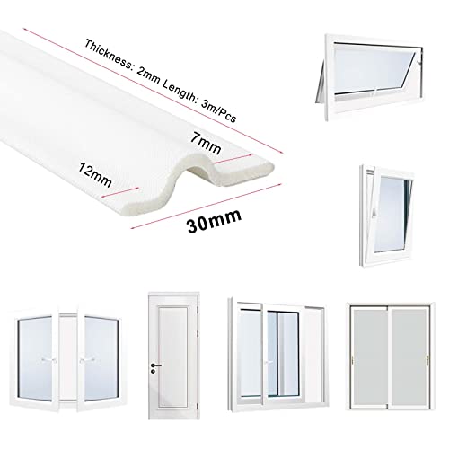 image for cuysfead 118 Inch Window Draft Stopper Foam Seal Strip Self Adhesive, 