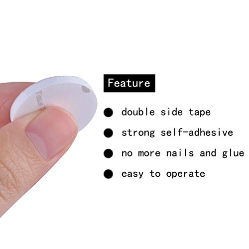 Hendevl HDHDSFT1309US 50Pcs 25 Mm Double Sided Foam Tapes Self-Adhesive Foam Tape White Round Strong Pads Mounting Adhesive Sticky Dots Replacements For Metal Glass Wall Surface Fabrics Mirror Face thumb #2