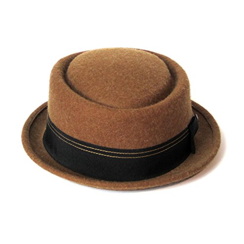 Dasmarca Mens Milange Wool Felt Pork Pie Hat - Quintin Camel S #TOP3