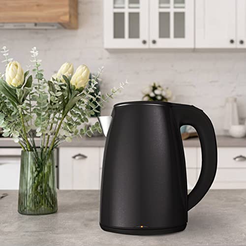 Bouilloire eau chaude 1,2 L noire compacte pour préparation thé et café - 6
