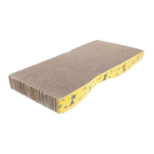 TOBBOMEY 1個 猫のおもちゃ ボール付き猫スクラッチャー 猫用ペットおもちゃ 猫引っ掻き 猫の杖のおもちゃ 猫の爪とぎ 猫のスクラッチパッド 面白いスクラッチボード 子猫のスクラッチボード