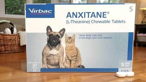 Image of Virbac ANXITANE (L-Theanine) Chewable Tablet - Promotes relaxation for anxious behavior - Small Dog /Cat < 22lbs