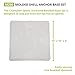 Champion Sports Anchored Base Set with Molded Shell - Urethane Foam Injected for Soft Impact - Set of 3 Bases Complete with Anchors