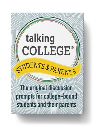 Talking College English Edition Conversation Card Deck - Educational, Health & Safety Cards w/Multiple Dialogue Prompts for Academics, Self Care, Relationships and Family Expectations - 110 Cards