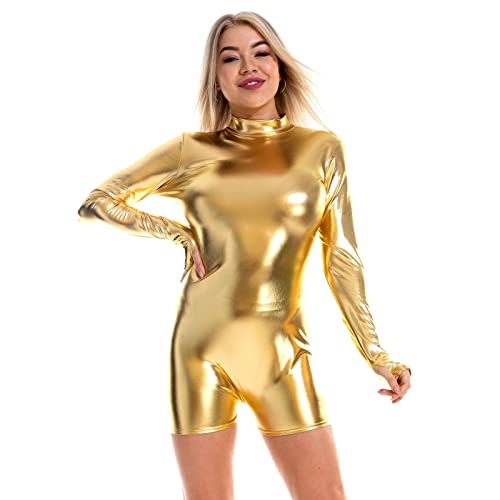 Justaucorps de ballet manche longue col roulé pour femme S