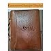 Geslun Personalized Genuine Leather Portfolio with Hidden Handle, Front Pocket, Custom Engraved Business Padfolio Tablet/13” Laptop Organizer, Professional Executive Document Folio, Brown, Oil Tanned