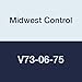 Midwest Control V73-06-75 Safety Lockout Valve, Aluminum Body PTFE Seals, Chrome Plated Brass Ball, 40 Degree F to 176 Degree F, 246 psi Max Pressure, 678 SCFM for MCW Series, 3/4" NPT