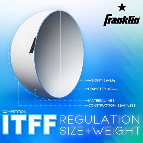 Image of Franklin Sports Table Tennis Balls - Official Size and Weight 40mm Table Tennis Balls - One Star Professional Balls - Bulk Packs and Family Sets