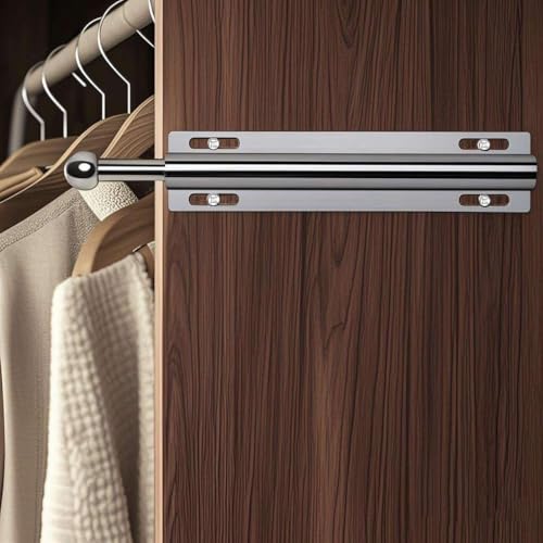 Valet Rod For Closet Pull Out, 12 Inch Valet Rod, Stainless Steel Closet Rods For Planning Daily Outfits, Freshly Ironed Clothes, Closet Organization Christmas Gift by LIANJINLIU - Image 7