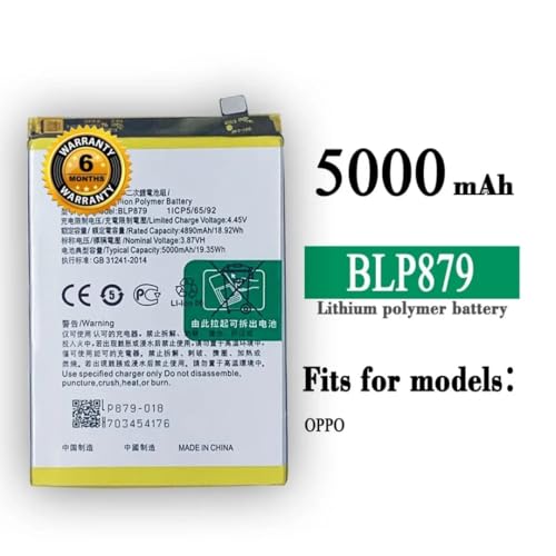 Image of Original BLP879 Battery for Oppo A96 5000mAH Battery with 6 Month Warranty** (N264)