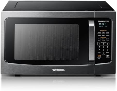 TOSHIBA ML-EM45PIT(BS) Countertop Microwave Oven with Inverter Te...