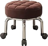 Amplia gama de usos: con una altura de 22 cm/32 cm y un diámetro de 34 cm, se puede utilizar como taburete, taburete de pedicura o manicura, para oficina en casa y más.