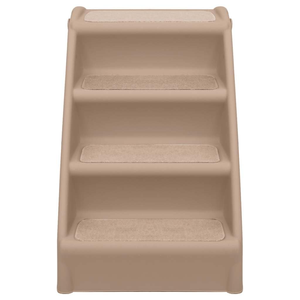 Scaletta pieghevole per cani, in polipropilene e feltro, 62 x 40 x 49,5 cm, antiscivolo, con gradini antiscivolo, ausilio per salire per cani, gatti, cuccioli, anziani, divano, letto, auto