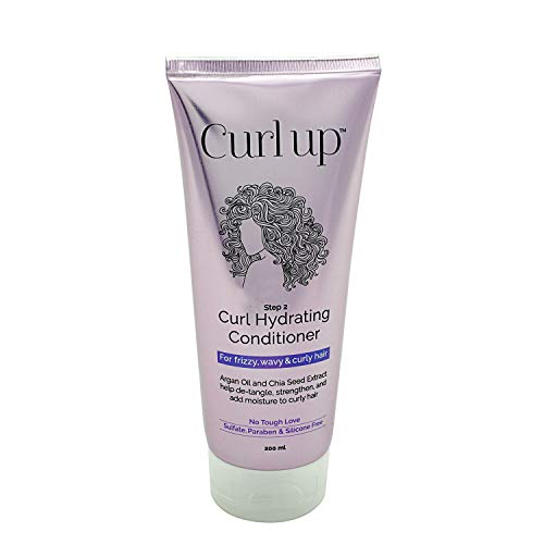 Image of Curl Up Curl Hydrating Conditioner | For Frizzy, Wavy & Curly Hair | Sulphate Paraben & Silicone Free - 200 ML