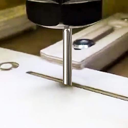 Hqmaster HQ-5373 Cnc Router Bits 1/8 Router Bit Straight Router Bit 1 8 Shank Straight Flute End Mill Cutter 2-Flute Milling Cutting Tungsten Steel 22Mm Cel/45Mm Oal thumb #6