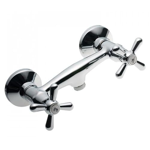 Preisvergleich Produktbild Kiamami Valentina - Zweigriff Duscharmatur in Chromoptik / Narciso