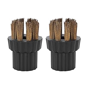 Nicoone Mop Messing Borstel 2 Stks Messing Borstel Hoofd Vervangende Onderdelen Accessoires Fit voor Steam Mop X5