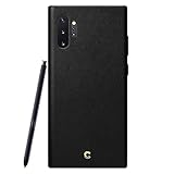 CYRILL Ciel [Basic Leather Collection] Compatible with Samsung Galaxy Note 10 Plus Case (2019) - Black
