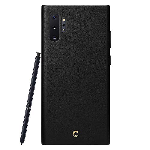 CYRILL Basic Leather Designed for Samsung Galaxy Note 10 Plus Case (2019) - Black