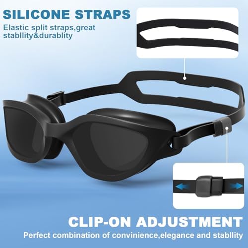 Swimming Goggles Clear Vision Anti Fog Anti UV Waterproof -Comfortable Swim Goggles for Adult Men Women Teenager