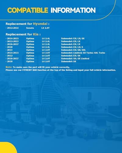Image of PHILTOP 178328 Air Conditioner AC Compressor with Clutch for Kia Optima 2012-2018 2.4L /2.0T, Hyundai Sonata 2012-2014 2.0T