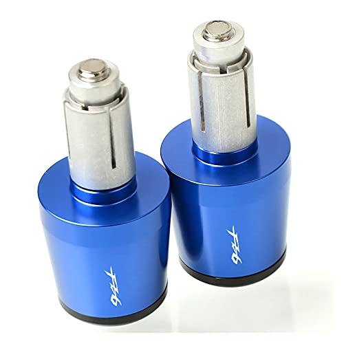 Poignées de guidon 22mm finitions aluminium bleu Yamaha FZ6 Fazer