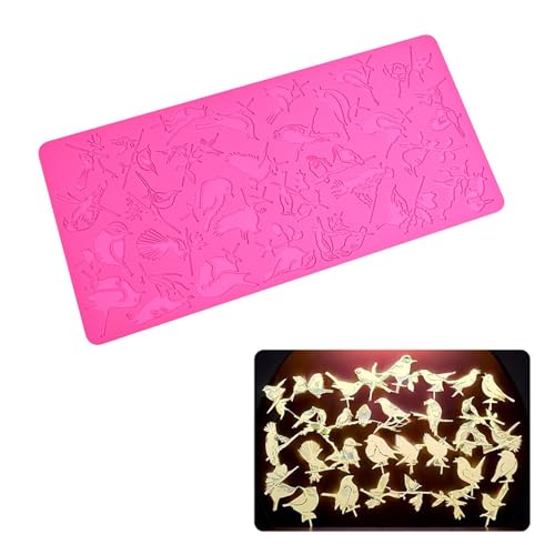 Valentines Day Themed Silicone Bird Lace Mat for Cake Decoration Sugarcraft Fondant Decorating Tool Kitchen Bakewares Professional Cake Decorating Tool