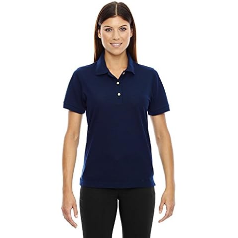Ashe Xtream Women's Pique Short-Sleeve Polo with Teflon, Navy, Small Cover