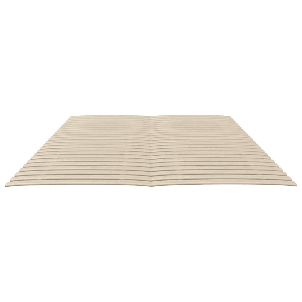 vidaXL Recambios de Láminas de Cama con 48 Lamas 2 uds, Listones Enrollables Plegables, Somieres de Cama, Muebles para Dormitorio Hogar, 70x200 cm