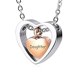 ➌ ♥Este collar de cenizas se puede usar para guardar cenizas, perfumes, cabello, etc. Se puede usar para conmemorar a sus seres queridos y amigos.