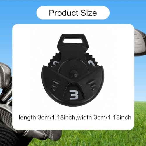 Etiquetas numeradas para cabezas de palos de golf con fundas compactas de PP duradero 3