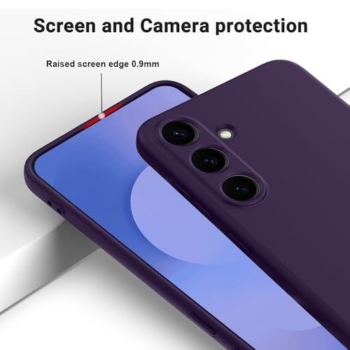 Image of Back Cover for Samsung Galaxy S25 FE 5G | Full Camera Protection | Premium Liquid Silicon Case | Flexible Bumper Case for Samsung Galaxy S25 FE 5G (Purple)