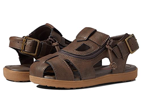 Billy Footwear Kids Sandal Close Sandals For Little, And Big Kids - Man-Made Lining With Buckle Closure, Zippered Closure, And Closed Round Toe Designbrown 12 Little Kid M #TOP5