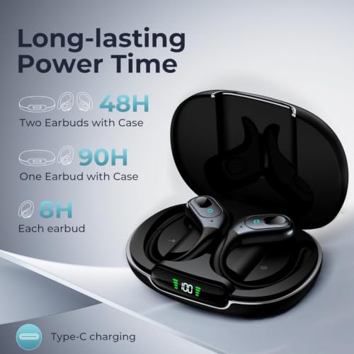 occiam Active Noise Cancelling Earbuds Wireless Bluetooth Headphones