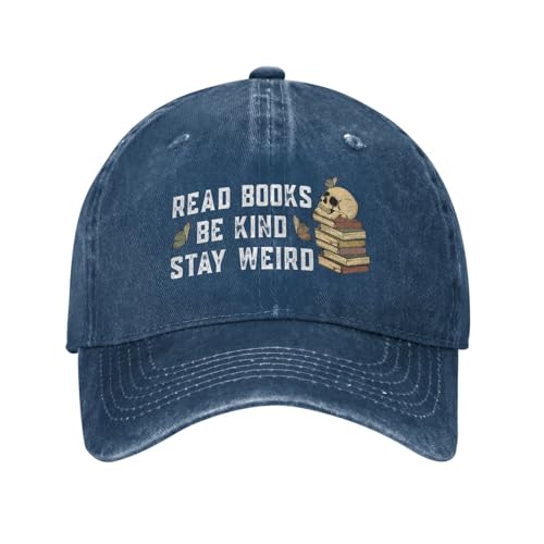 Gorra para mujer con diseño Read Books Be Kind Stay Weird miniatura 1