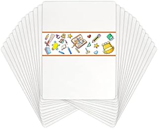 Board Geeks Dry Erase Lapboard 9 x 12 inch Large 25 Pack double-sided Whiteboard - White boards set great for Teachers, Students, Children, Classroom and school supplies for kids