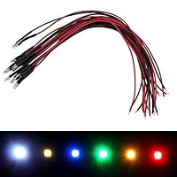 50 LEDs 1,8 Mm Blanc Froid 6000K Super Lumineuses – Haute Puissance 3000-4000mcd – Idéal Modélisme, DIY, Rétroéclairage