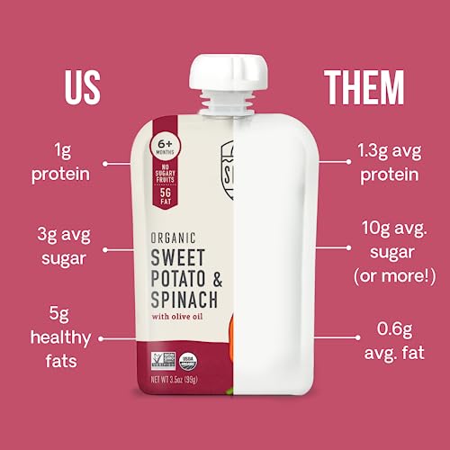 image for Serenity Kids 6+ Months USDA Organic Veggie Puree Baby Food Pouches - 