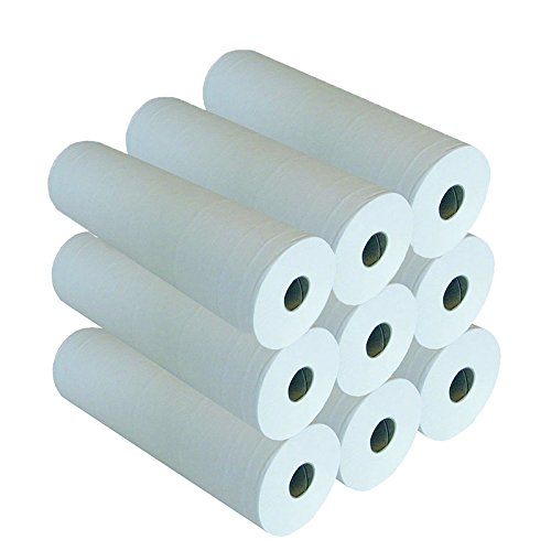 Draps d'examen point à point pure ouate 2x17.5g/m² 2 plis 50x35cm Carton de 9 rouleaux Certifié France Medical Industrie