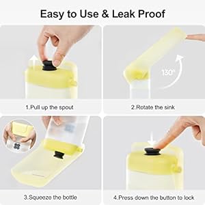   Dog-Water-Bottle-for-Walking4-in-1-Foldable-Portable-Dog-Water-Bottle-for-Dogs-14-OZ-Leak-Proof-Dog-Water-Bowl-Dog-Travel-Water-Bottle-Dispenser-for-Pets-Outdoor-WalkingHikingTravel